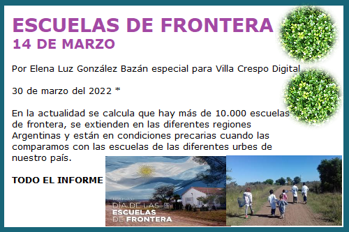 ESCUELAS DE FRONTERA ARGENTINA